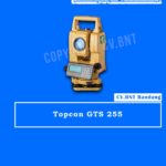 total station topcon gts 255 bekas