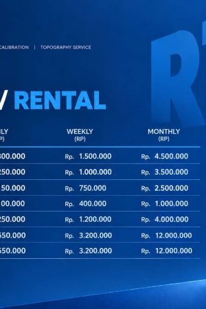 Harga sewa alat survey di CV.BNT dari perhari, perminggu, perbulan.
