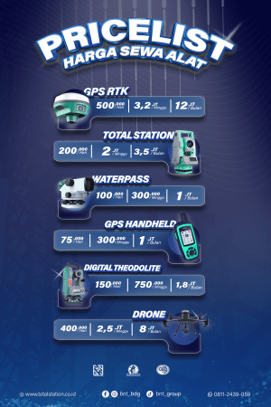 SEWA DAN RENTAL TOTAL STATION TOPCON , SOKKIA, NIKON, LEICA DAN Hi TARGET