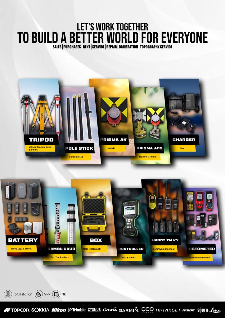 jenis jenis alat survey dan jual alat survey juga sewa alat survey
