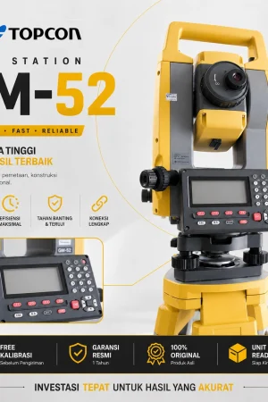 Jual Total Station Topcon GM-52 CV.BNT harga terbaik dengan garansi resmi, free kalibrasi, dan unit original siap kirim