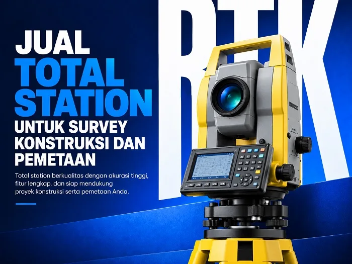 total station sebagai alat pengukuran untuk survey dan konstruksi yang biasa di jual di cv.bnt 